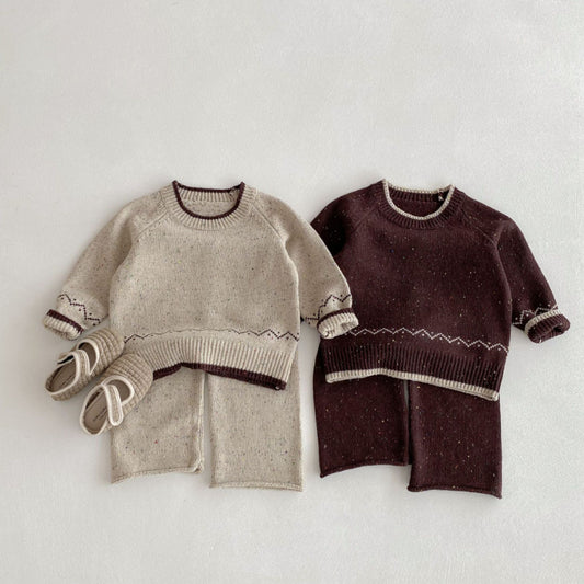 【BABY&KID】ジャカードカラフルドットニットセットアップSK092917