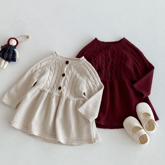 【BABY&KID】シンプルニットワンピースSK092713