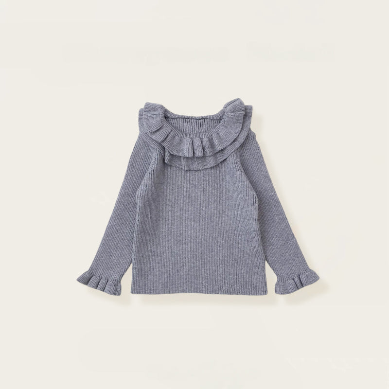 【BABY&KID】冬新作 チェックジャンパースカート＆フリルニット＆バッグ3点セットSK102430