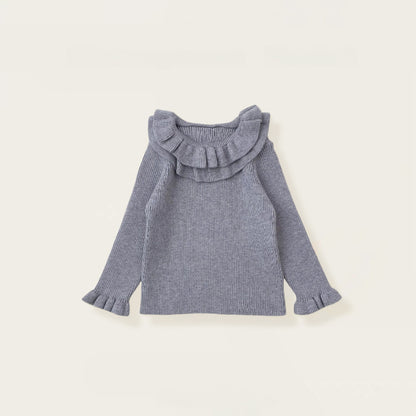 【BABY&KID】冬新作 チェックジャンパースカート＆フリルニット＆バッグ3点セットSK102430