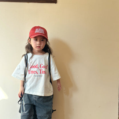 【BABY&KID】夏新作 Good times半袖トップスSK063026