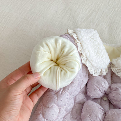 【BABY】韓国風小花柄キルティングカバーオールSK102924