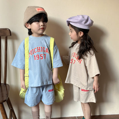 【BABY＆KID】夏新作 MICHIGANカジュアルセットアップ SK063001