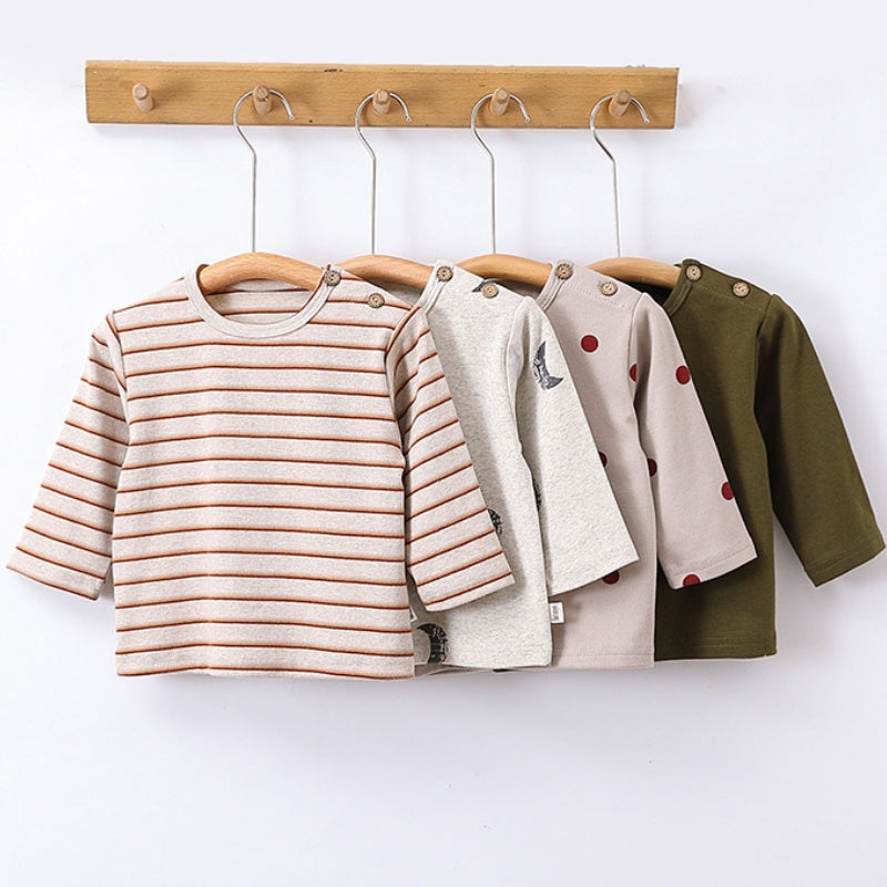 【BABY】北欧風ウサ耳サロペット、コットンTシャツSK101329