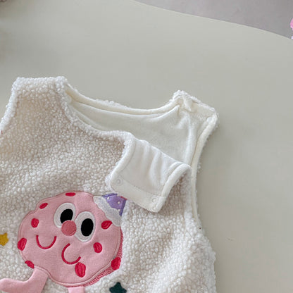 【BABY&KID】もこもこボアカバーオール、うさぎトレーナーセットSK102932