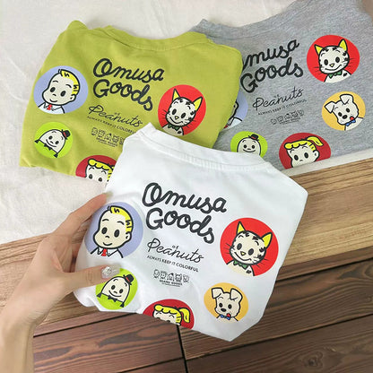 【BABY&KID】夏新作 カートゥーンプリントTシャツSK080801