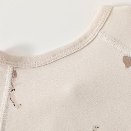 【BABY】北欧風アニマル柄カバーオールSK102602