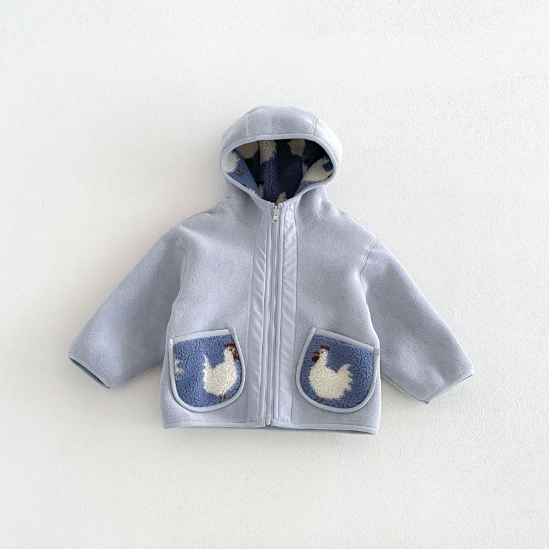 【BABY&KID】冬新作カートゥーン裏起毛ジャケットSK108517