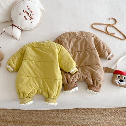 【BABY】取り外しフード裏起毛カバーオール＆バッグセットSK102913