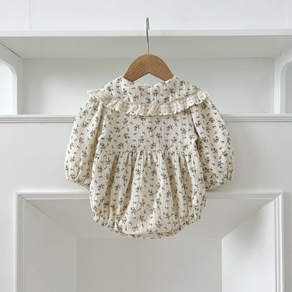 【BABY&KID】コットン小花柄ロンパース、ワンピースSK107919