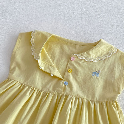 【BABY&KID】夏新作刺繍カートゥーンワンピースSK105522