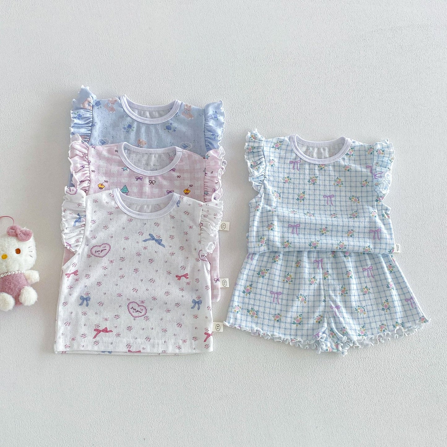 【BABY&KID】夏新作 小花柄セットアップSK105105