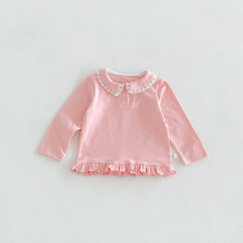 【BABY&KID】丸襟長袖トップスSK106616
