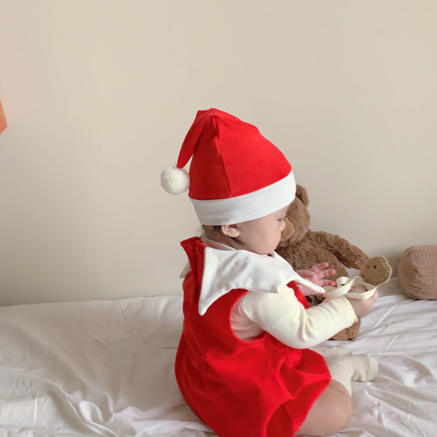 【BABY】韓国風ロンパースタイプクリスマスウェアSK102803