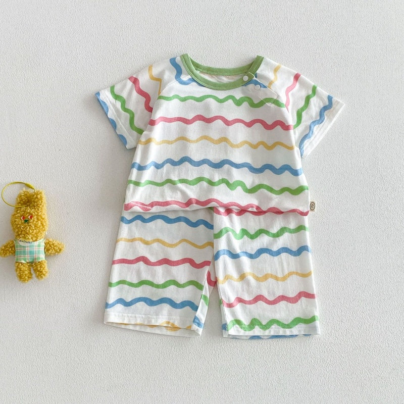 【BABY&KID】夏新作カートゥーンプリントセットアップSK105601
