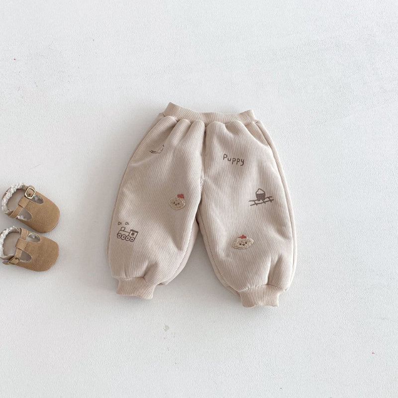 【BABY&KID】冬新作らくがき風あったかパンツSK103027