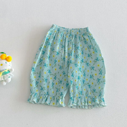 【BABY&KID】夏新作 小花柄総柄パンツSK105214