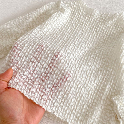 【BABY&KID】ジャカード蝶結びノースリーブワンピースSK104319