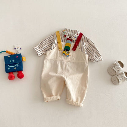 【BABY&KID】くるま柄ロンT、シャツ、サロペットSK104125