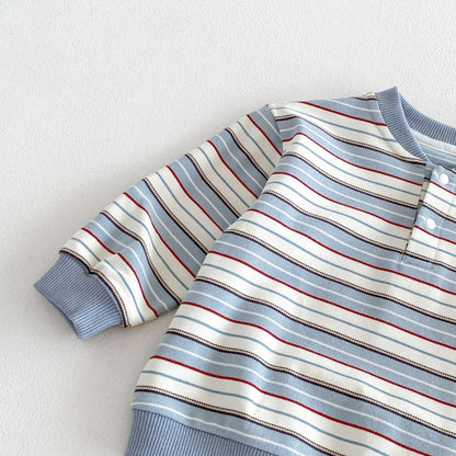 【BABY&KID】ボーダーワッペン長袖TシャツSK106607