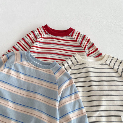 【BABY&KID】ボーダーカバーオールSK103523