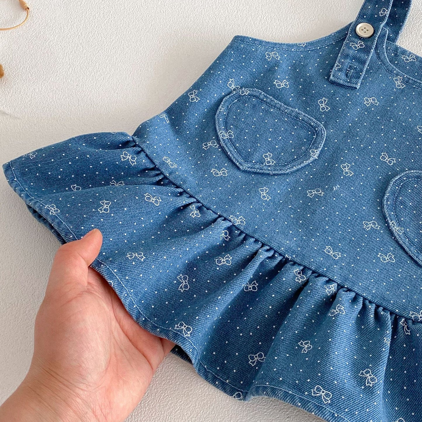 【BABY&KID】 総柄リボンプリントワンピースSK103508