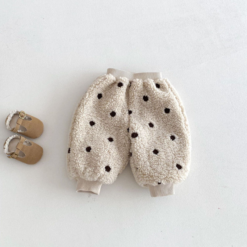 【BABY&KID】冬新作韓国風ドットあったかパンツSK103024