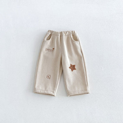 【BABY&KID】冬新作星刺繍コーデュロイパンツSK108509