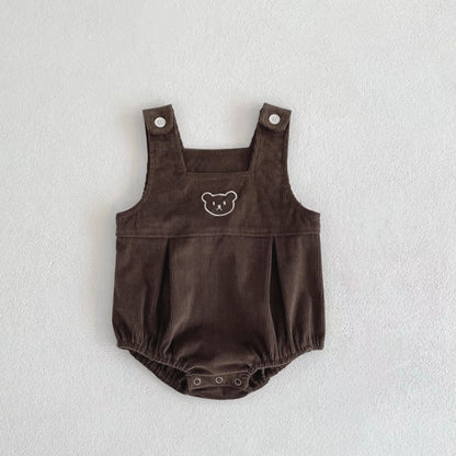 【BABY】くまサロペットロンパース&ボーダーTシャツSK101515
