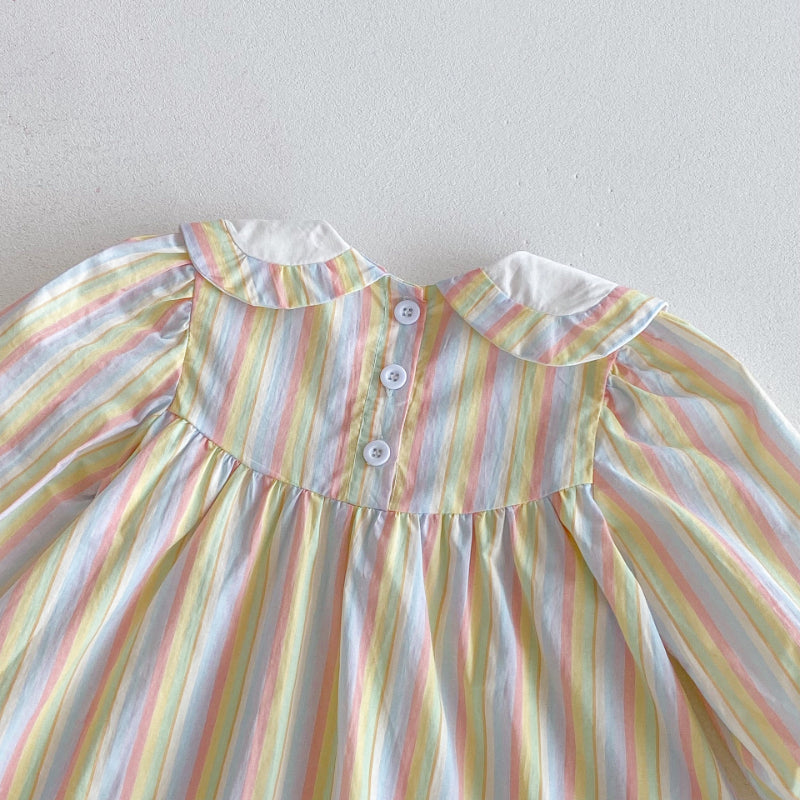 【BABY&KID】カラフル帆船刺繍ワンピースSK011020