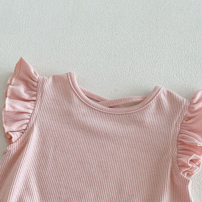 【BABY&KID】夏新作 レース切替Tシャツ&ショートパンツSK105116