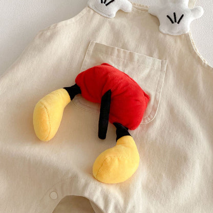 【BABY&KID】立体ドールカートゥーンサロペットパンツSK103520