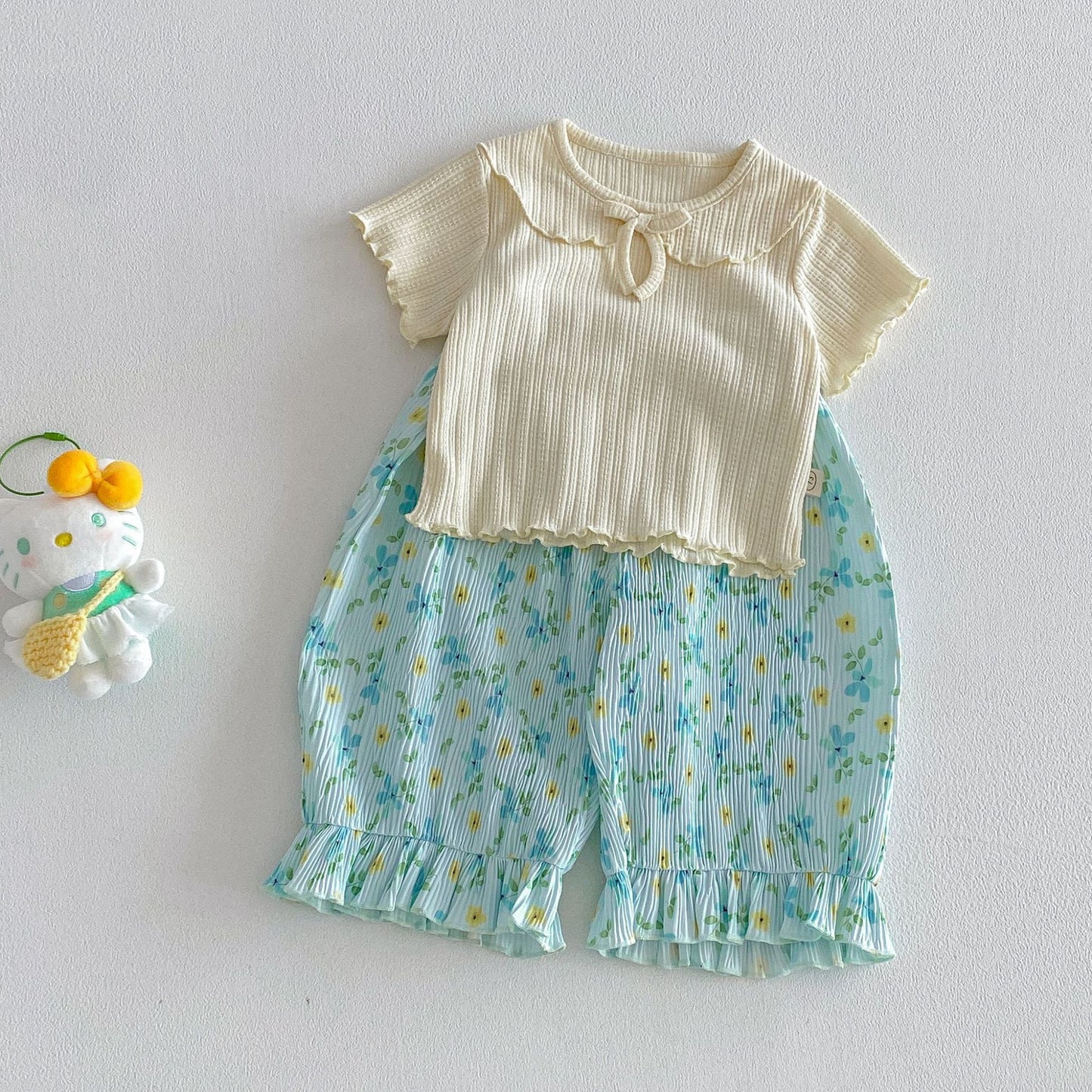 【BABY&KID】夏新作 丸襟無地TシャツSK105108