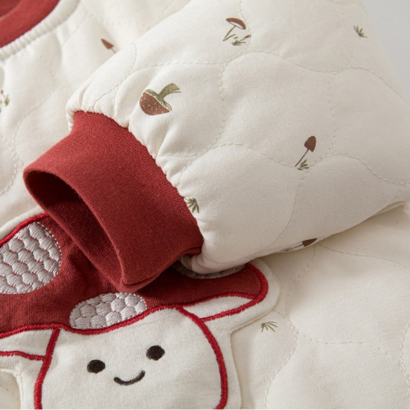 [BABY] New Winter Collection Cartoon All-Over Print Quilted Coverall SK108214