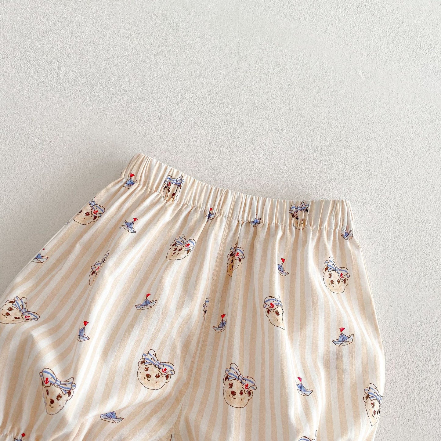 【BABY&KID】夏新作  ベア柄フリルワンピース、セットアップSK061604