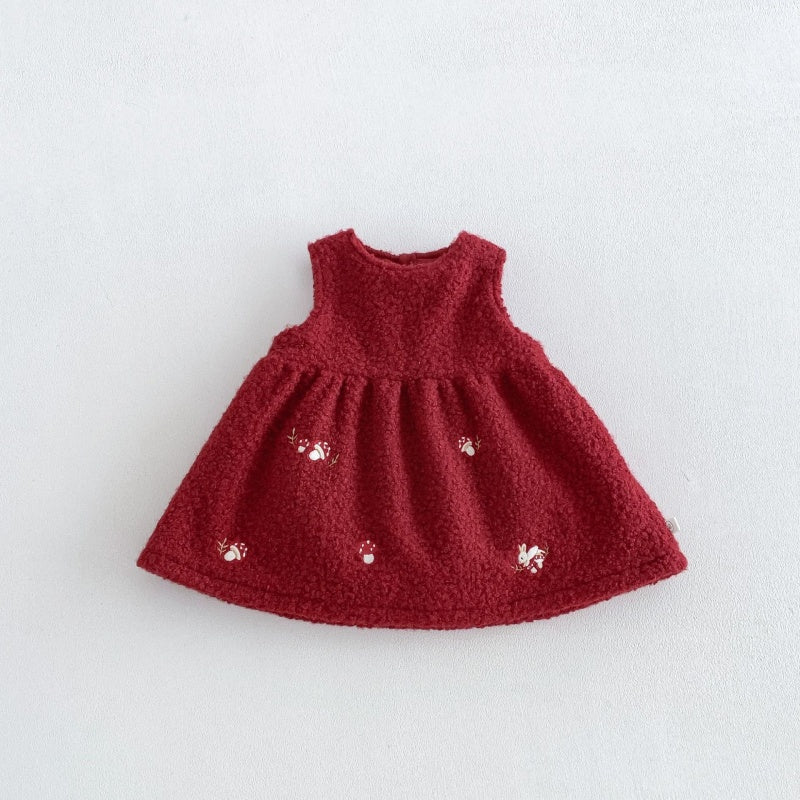 【BABY&KID】うさぎ刺繍中綿ジャケット、ワンピース、ニット、パンツ、トップスSK108118