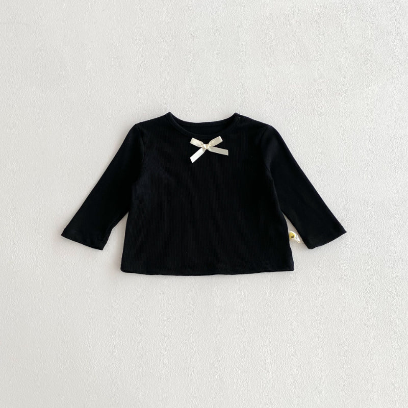 【BABY】韓国風蝶結び長袖TシャツSK100323