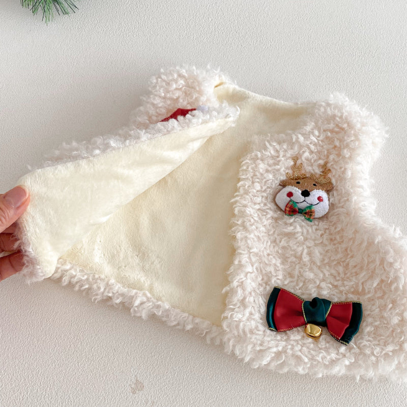 【BABY&KID】冬新作クリスマスキャラふわふわベストSK103035