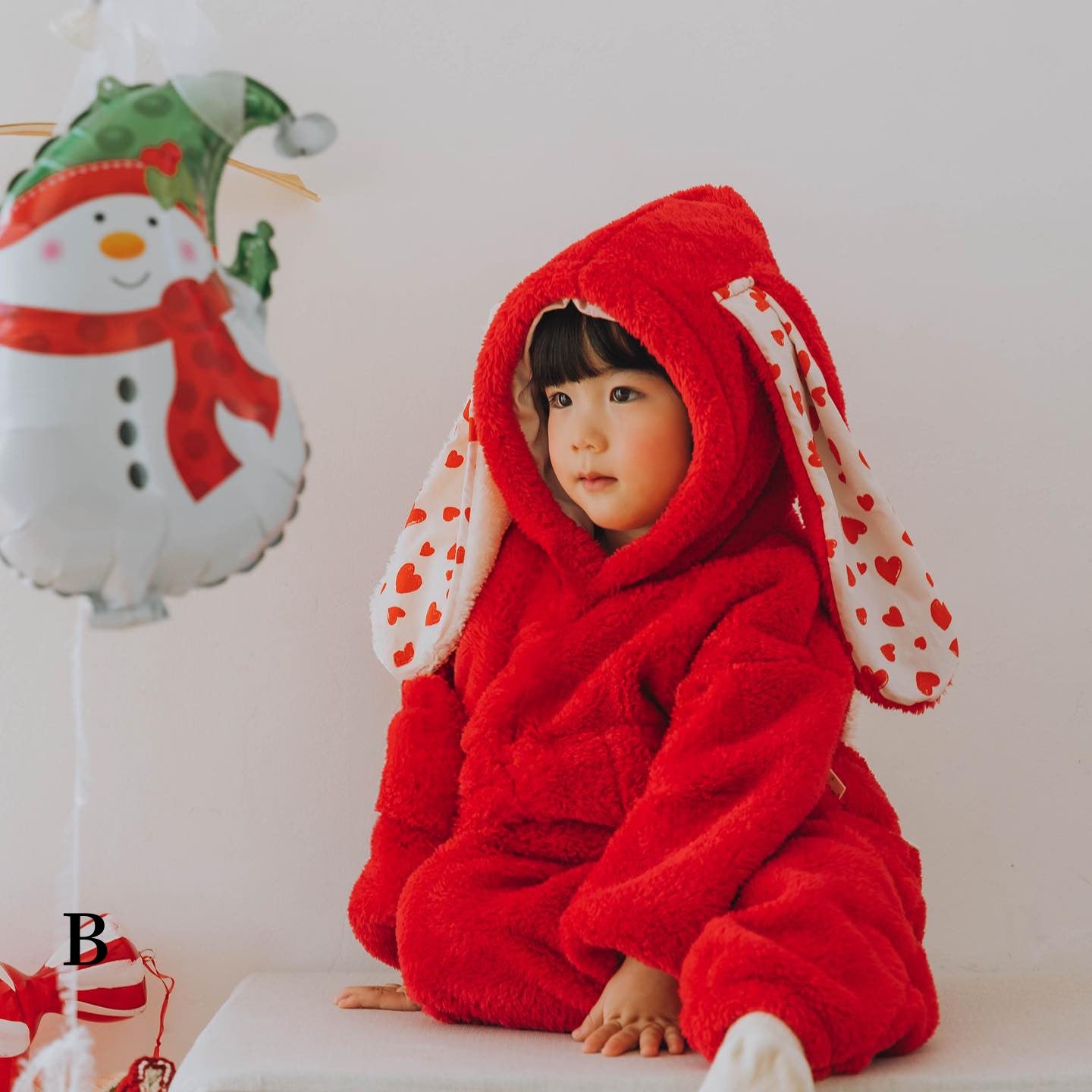 【BABY】うさぎデザインもこもこカバーオールSK102814