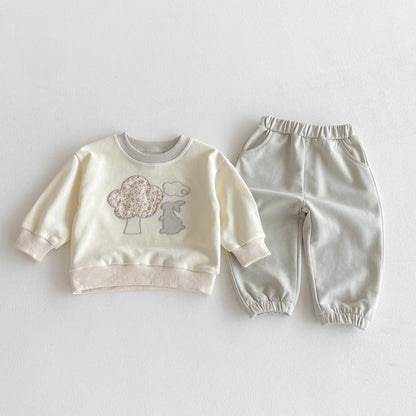 【BABY&KID】うさぎカジュアルセットアップSK092709