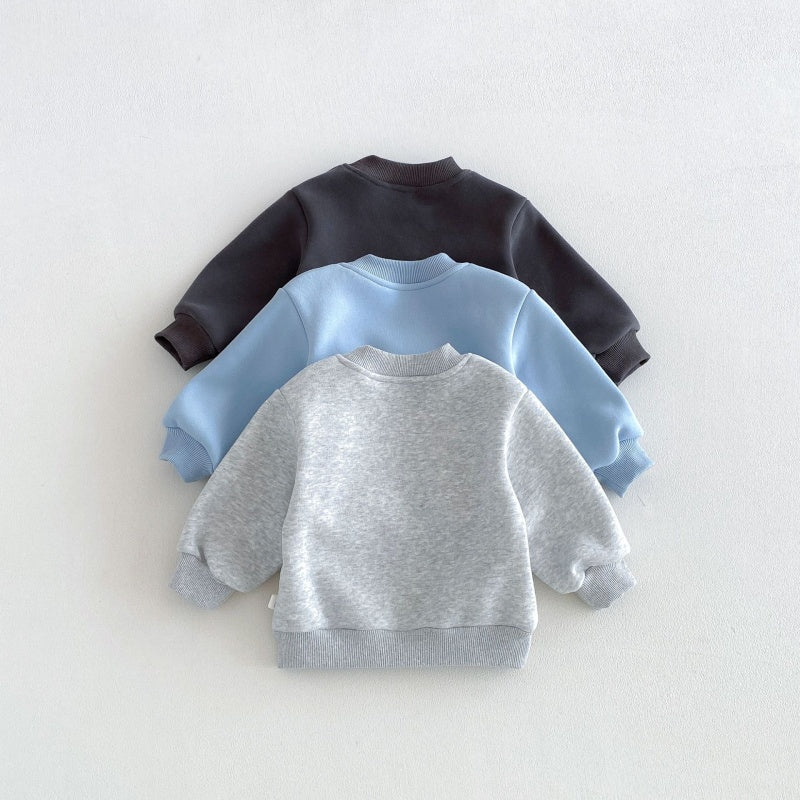 【BABY&KID】冬新作カートゥーンワッペントレーナーSK108503