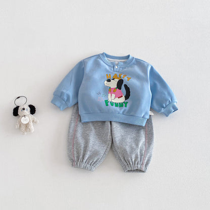 【BABY&KID】レタープリントスウェットセットアップSK103507