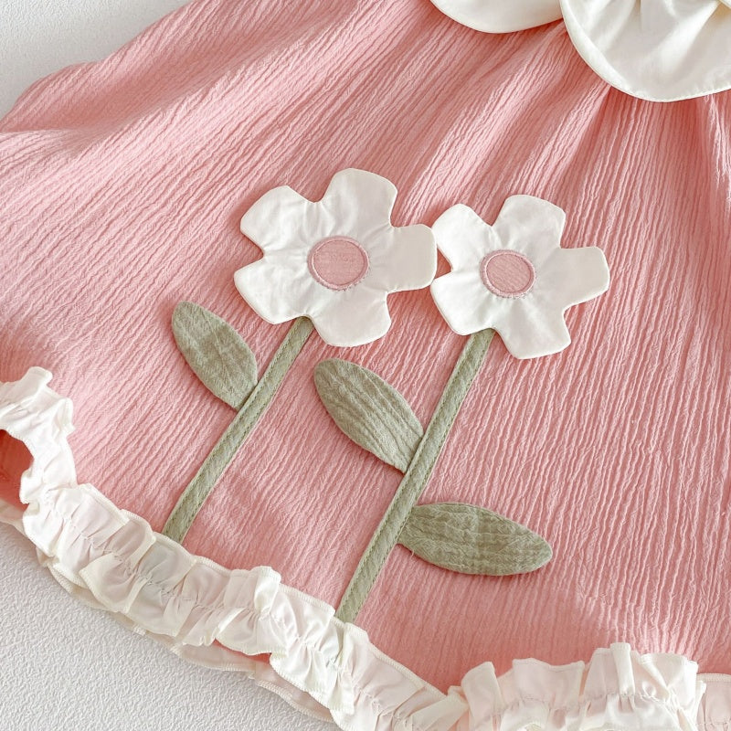 【BABY&KID】夏新作立体フラワーワンピースSK105913