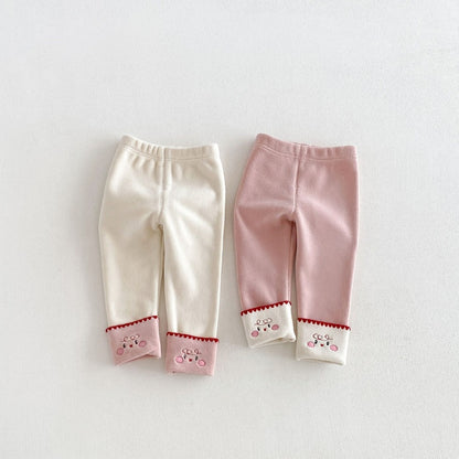 【BABY&KID】カートゥーン裏起毛ワンピース、トップス、レギンスSK108119