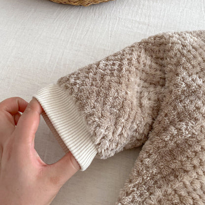 【BABY】ポンポンキルティング裏起毛カバーオールSK102929