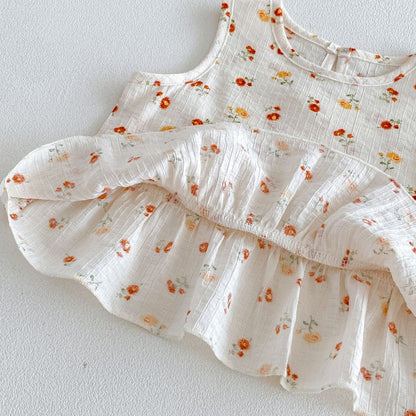 【BABY&KID】夏新作ハート、フラワーセットアップSK105911