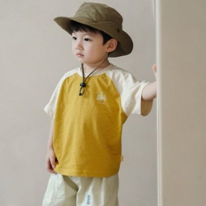 【BABY&KID】夏新作 ラグランスリーブ半袖TシャツSK090802