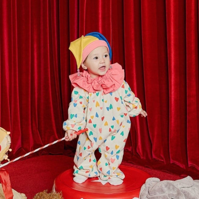 【BABY】ピエロロンパース、帽子SK100916