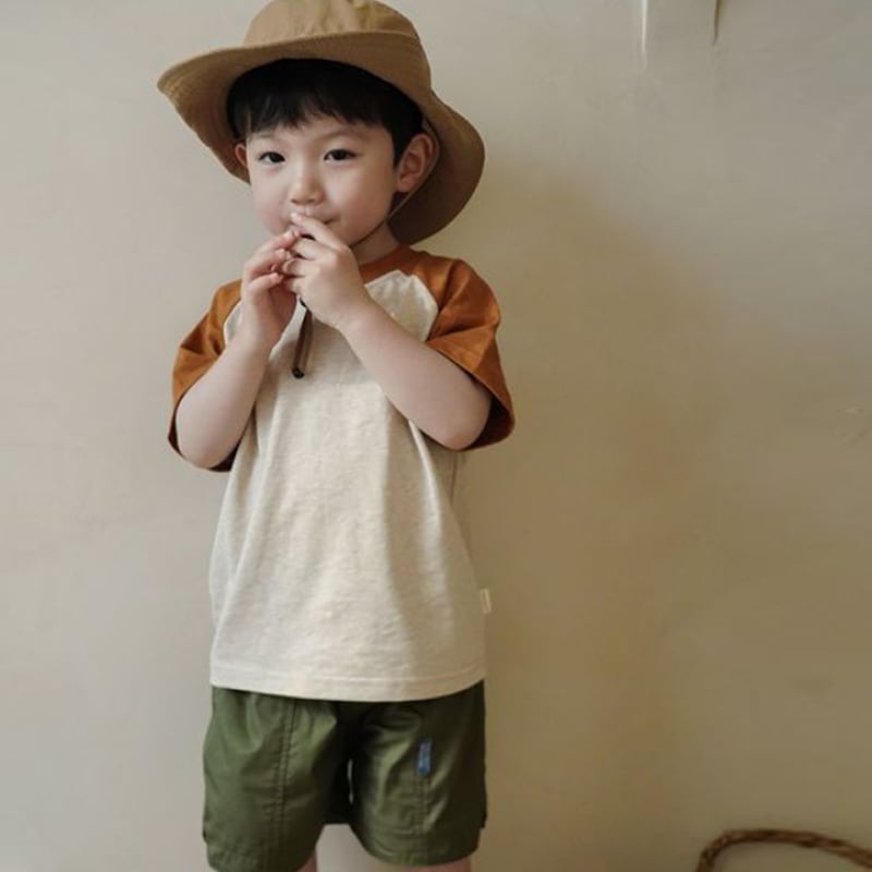 【BABY&KID】夏新作 ラグランスリーブ半袖TシャツSK090802