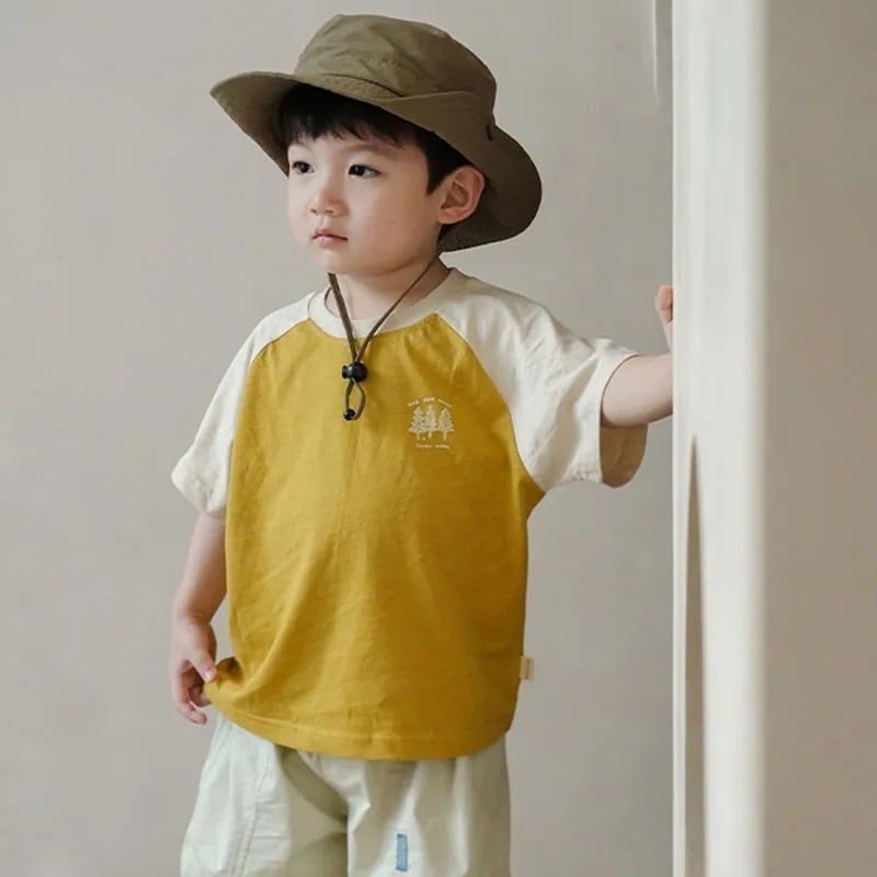 【BABY&KID】夏新作 ラグランスリーブ半袖TシャツSK090802